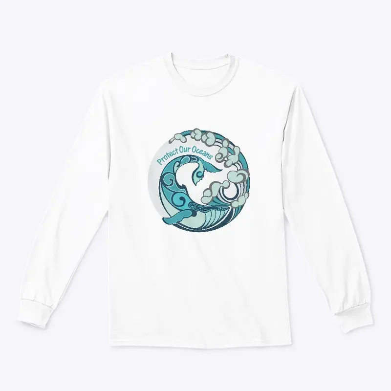 Protect Our Oceans - Whale and Waves